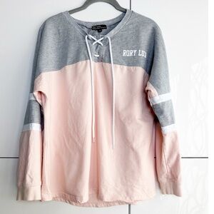 Rory Lux Swimming Spirit Jersey Gray Peach Size Medium Swim Team